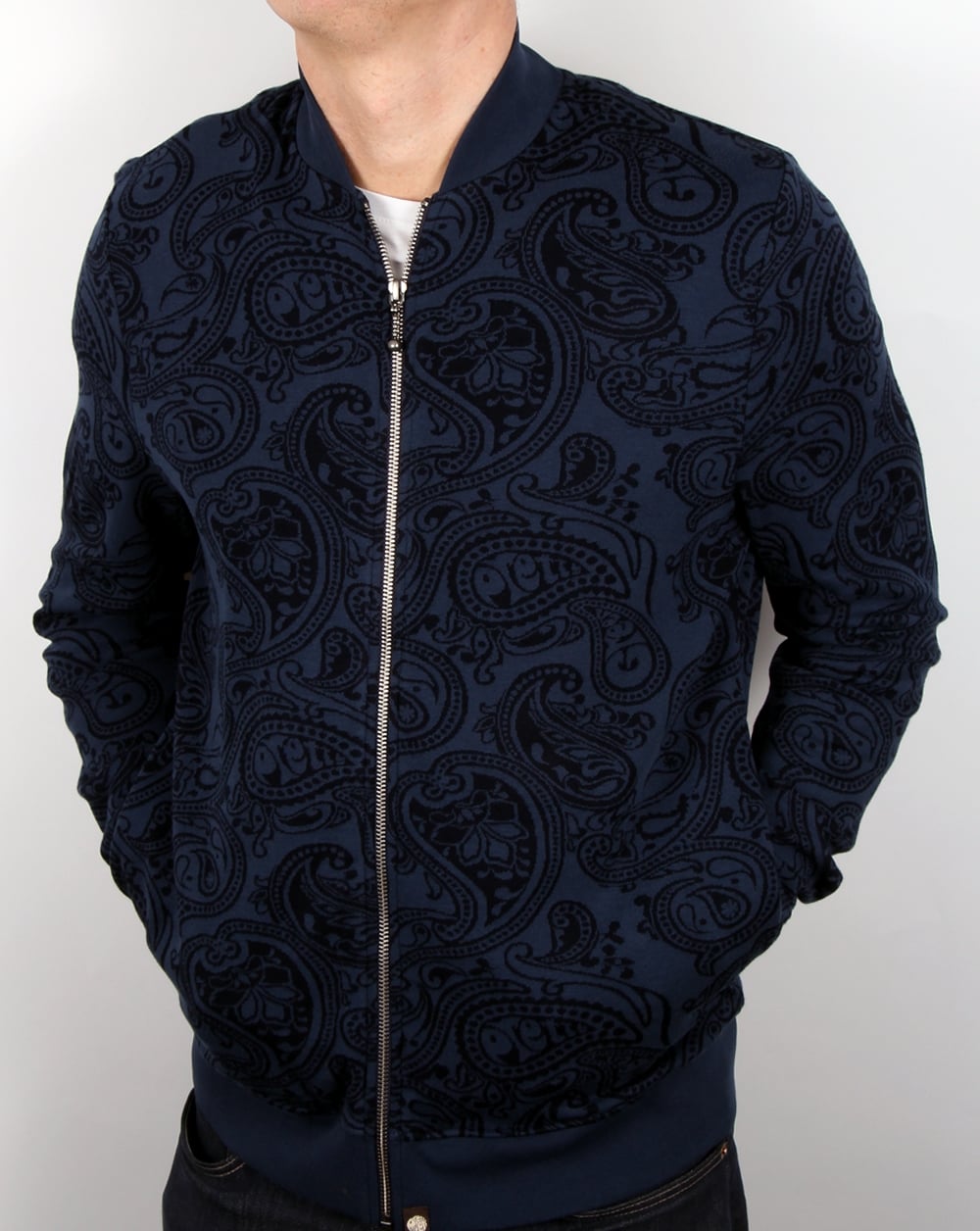 Pretty Green Naseby Track Top Navy