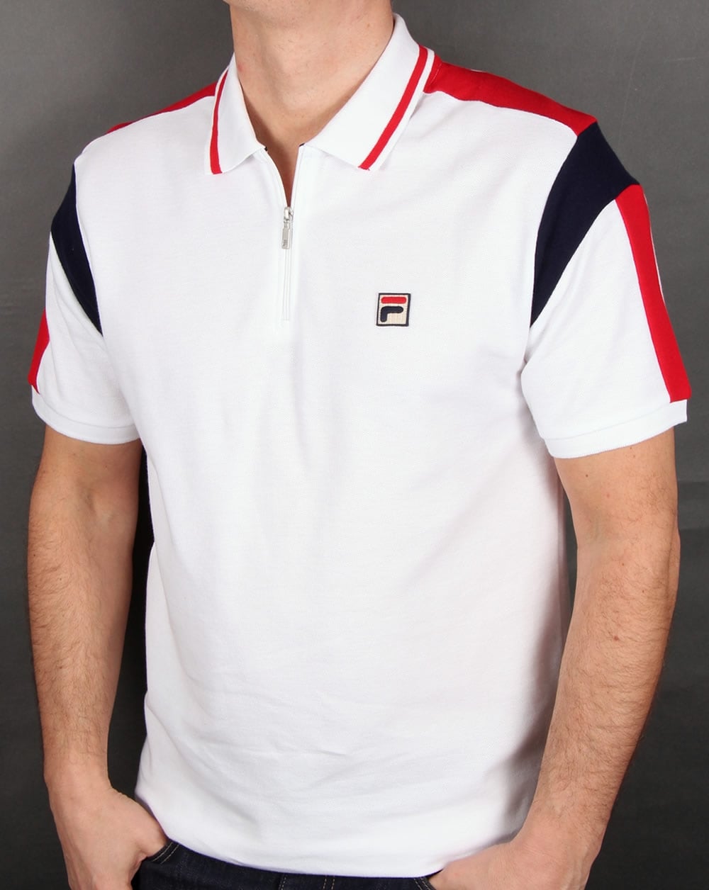 Fila Vintage Fabbiano Polo Shirt White