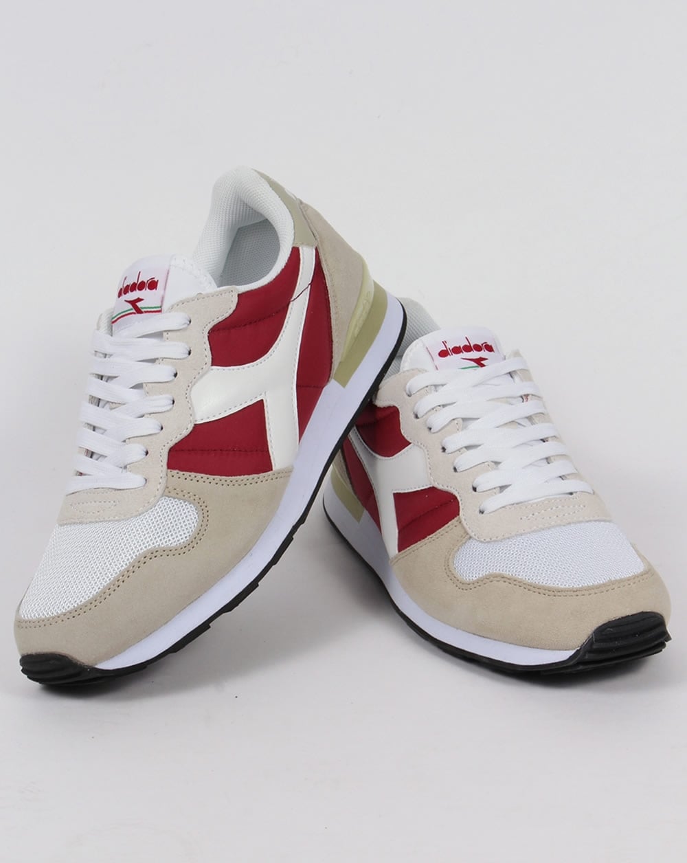 Diadora Camaro Trainers Red Bud/White