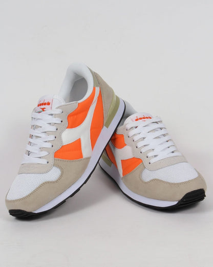 Diadora Camaro Trainers Vermillion Orange/White