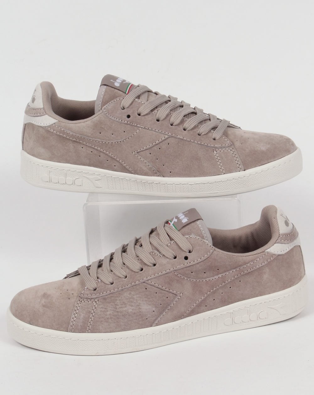 Diadora Game Low Suede Trainers Grey Silver