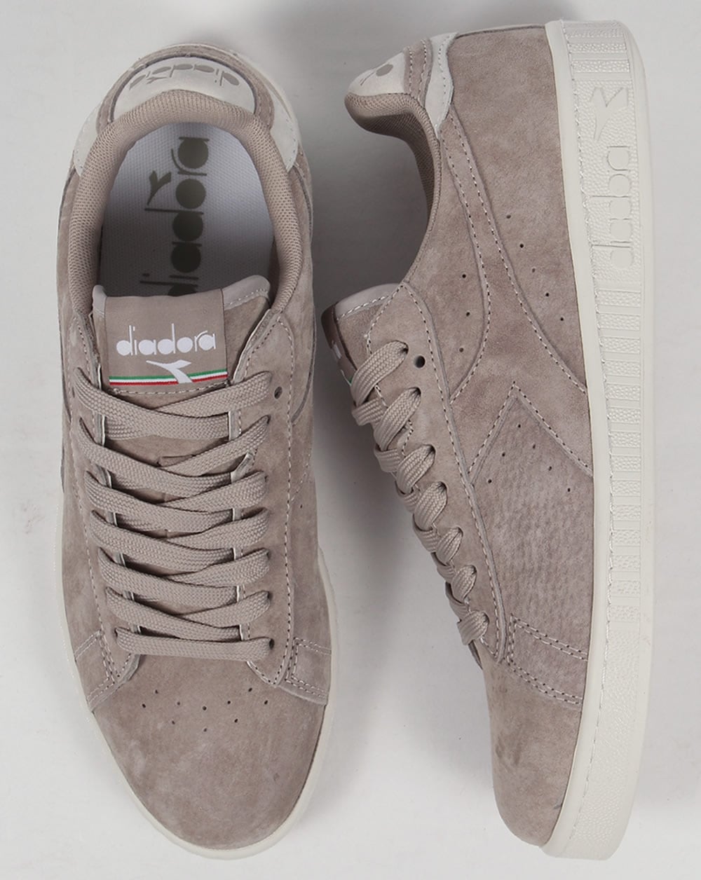 Diadora Game Low Suede Trainers Grey Silver