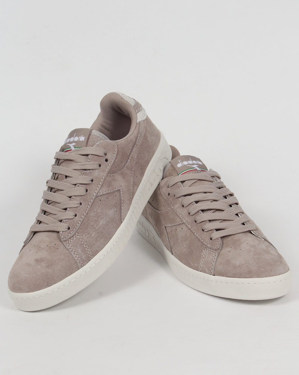Diadora Game Low Suede Trainers Grey Silver