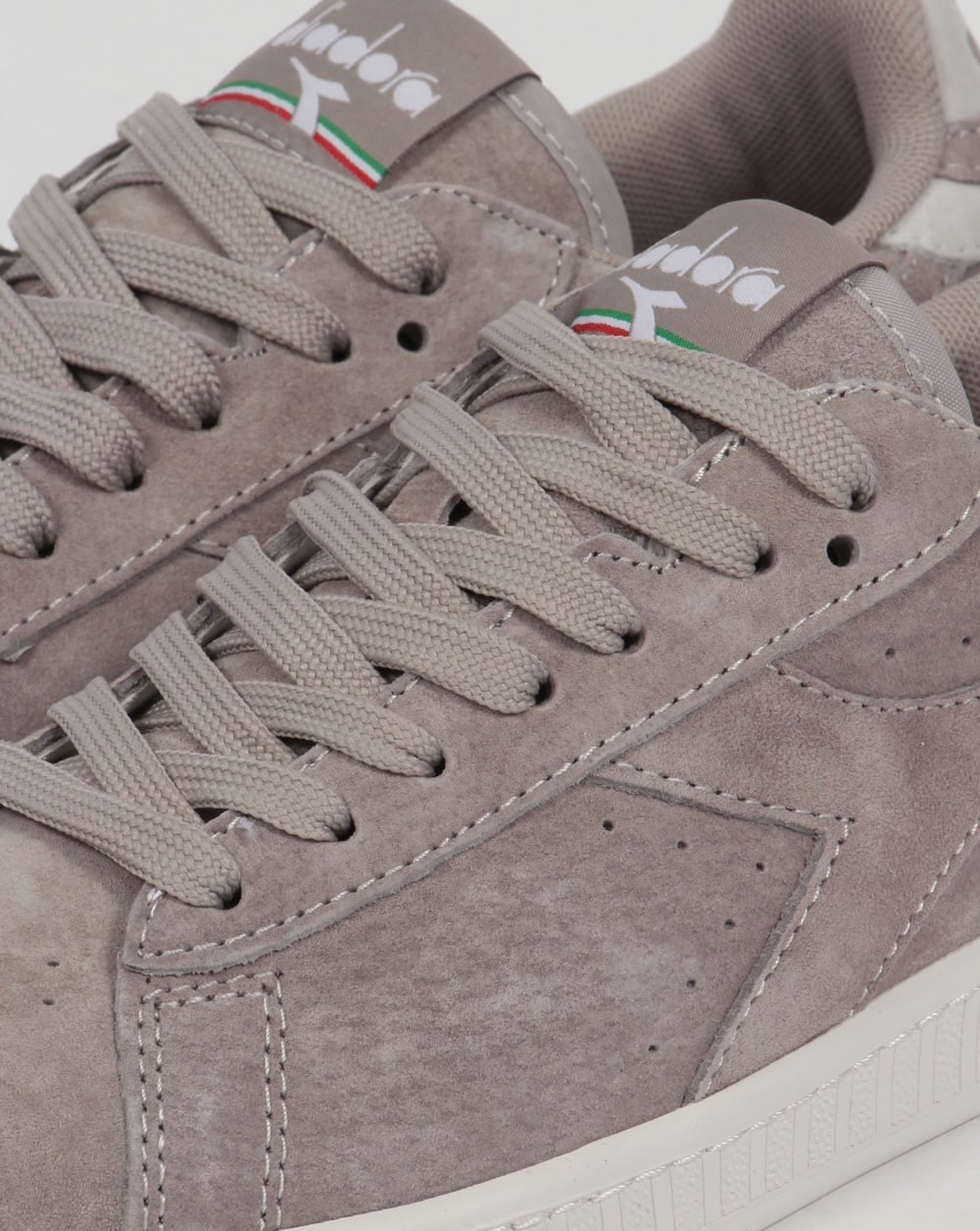Diadora Game Low Suede Trainers Grey Silver