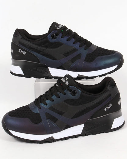 Diadora N9000 MM Hologram Trainers Black