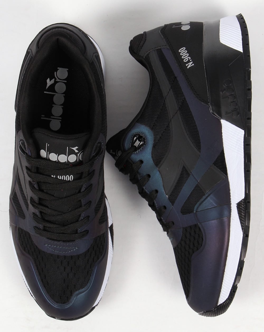 Diadora N9000 MM Hologram Trainers Black