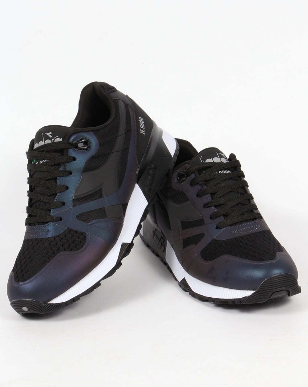 Diadora N9000 MM Hologram Trainers Black