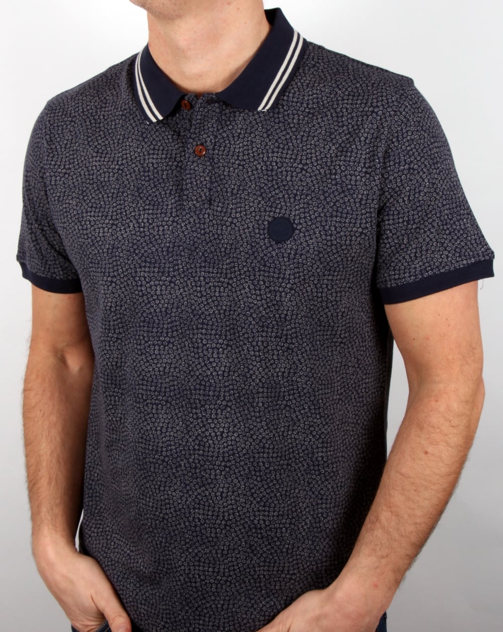 Pretty Green Mayflower Polo Shirt Navy
