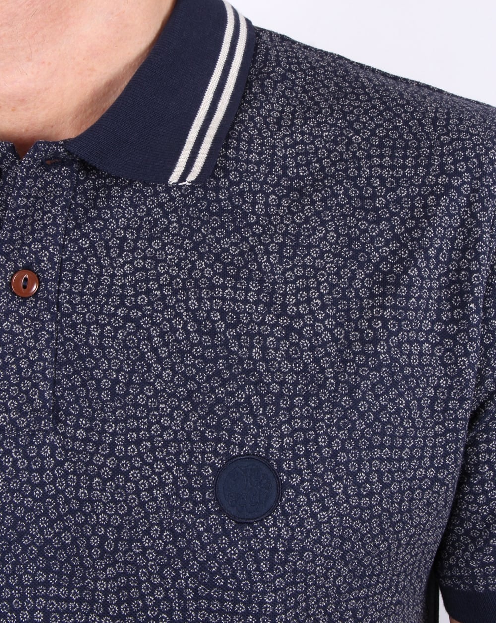 Pretty Green Mayflower Polo Shirt Navy