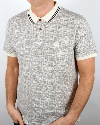 Pretty Green Mayflower Polo Shirt Stone