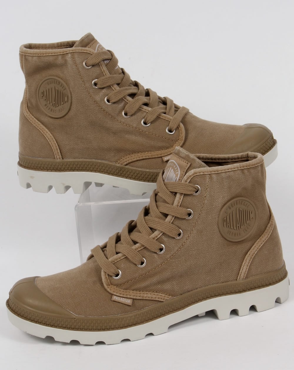 Palladium Pampa Hi Boot Dark Khaki/Silver Birch