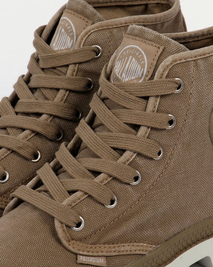 Palladium Pampa Hi Boot Dark Khaki/Silver Birch