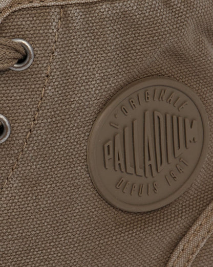 Palladium Pampa Hi Boot Dark Khaki/Silver Birch