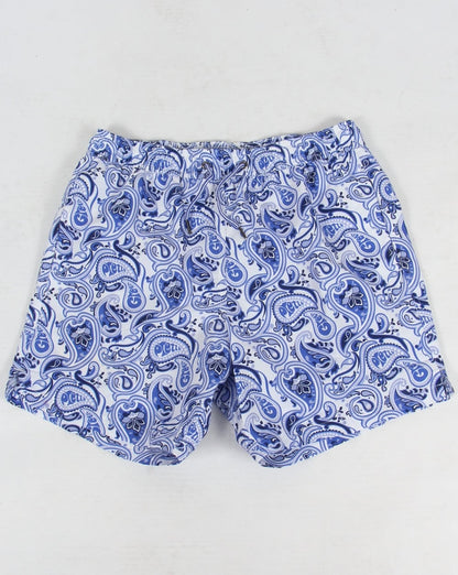 Pretty Green Caversham Paisley Shorts Blue