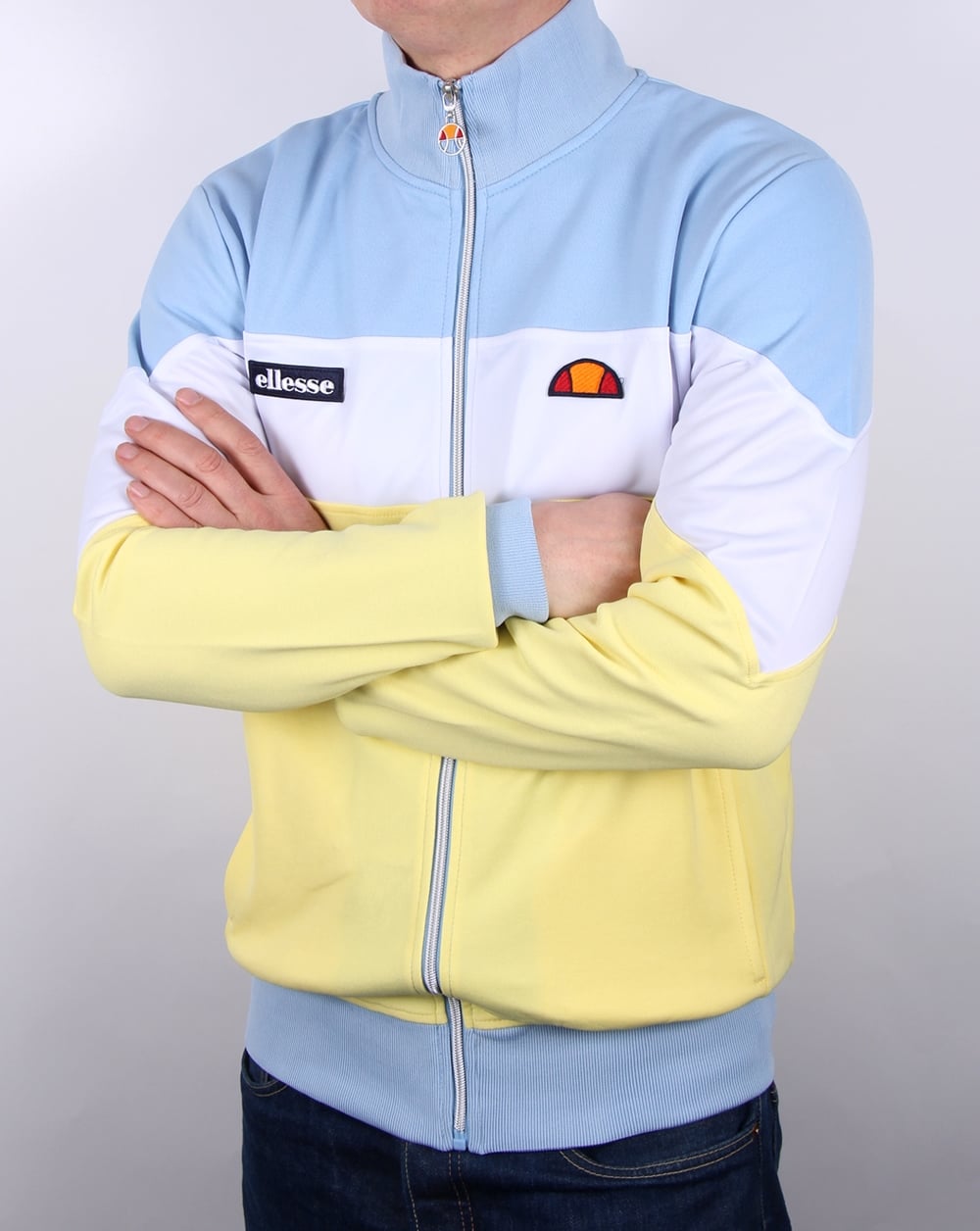 Ellesse Caprini Track Top Lemon/white/sky