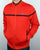Lacoste Fine Stripe Track Top Etna Red/navy
