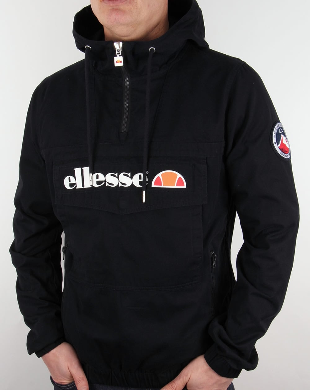 Ellesse Mont Quarter Zip Jacket Black