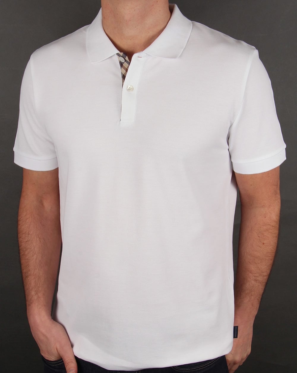 Aquascutum Hector Polo Shirt White