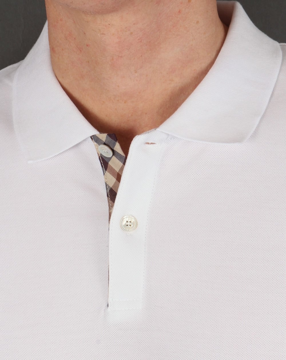 Aquascutum Hector Polo Shirt White