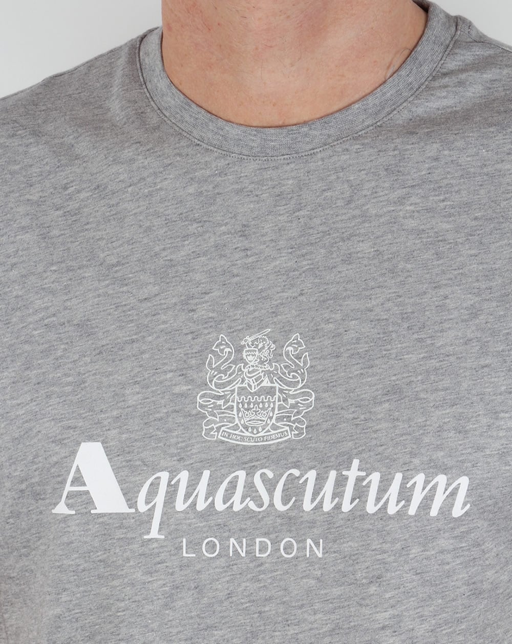 Aquascutum Griffin T Shirt Grey Marl
