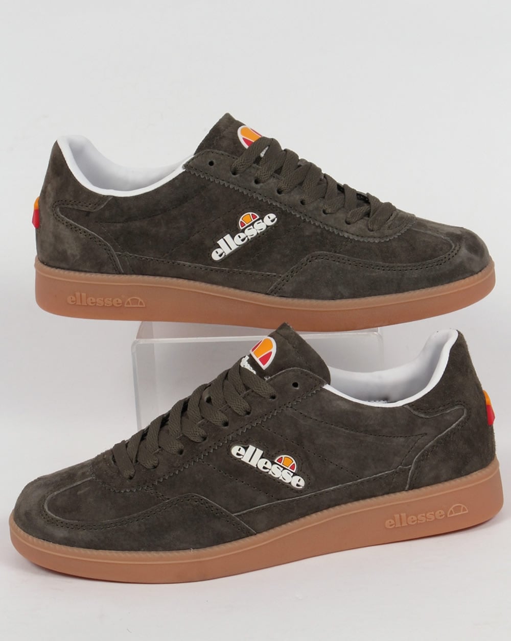 Ellesse Calcio Trainers Khaki/Gum