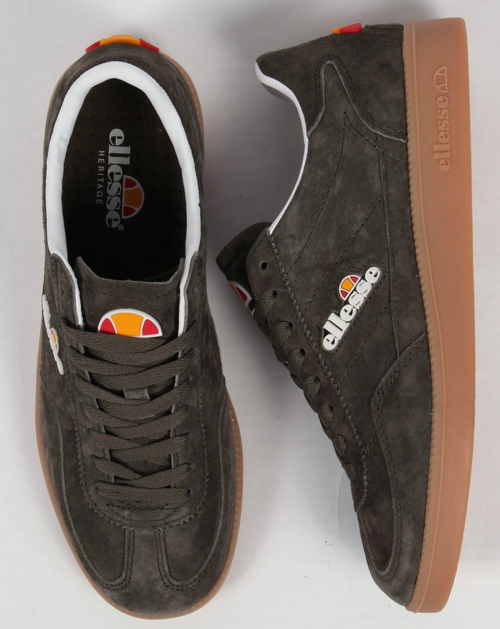 Ellesse Calcio Trainers Khaki/Gum