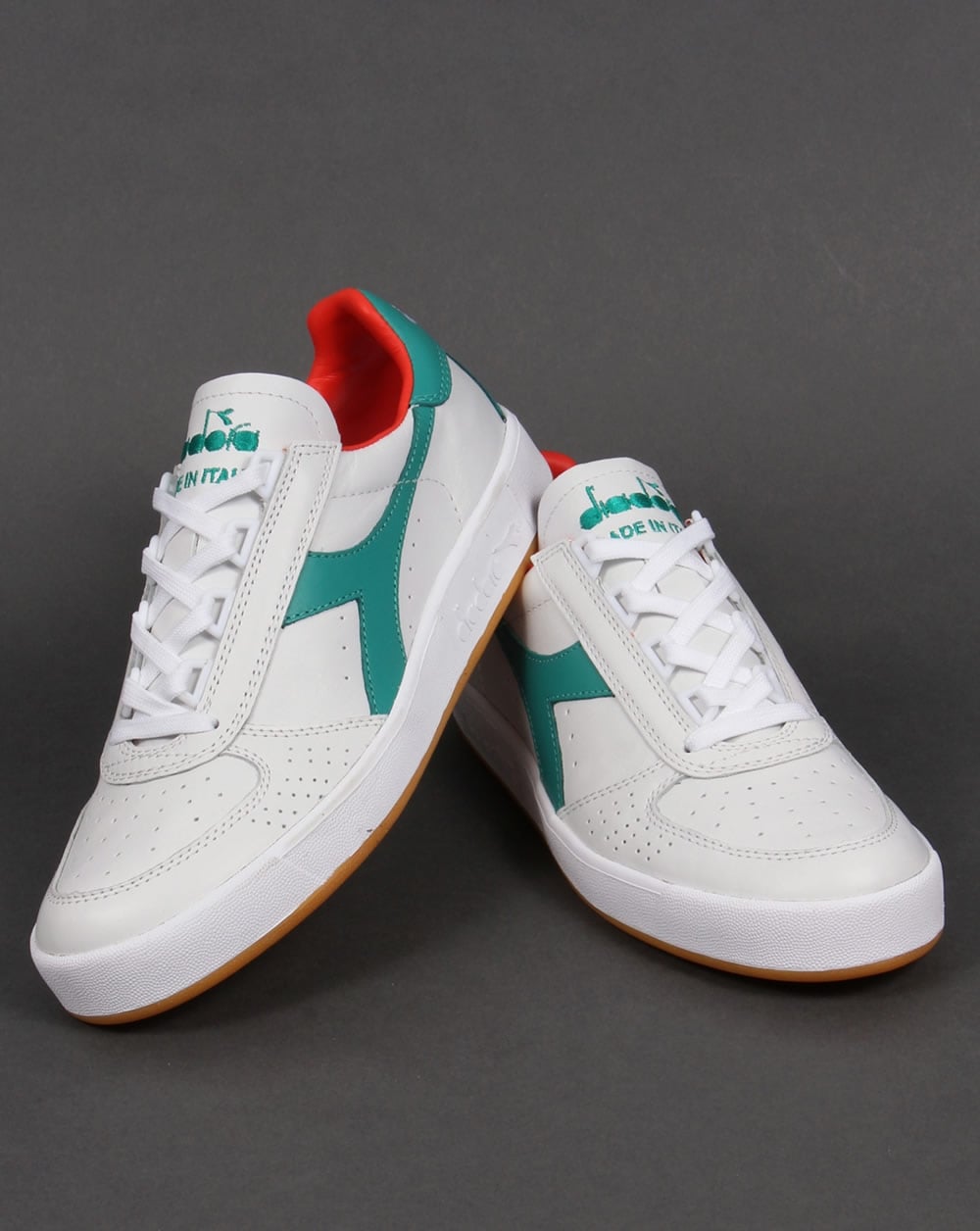 Diadora B. Elite Italia Trainers White/Porcelain Green