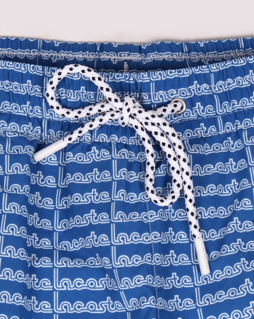 Lacoste Linear Logo Swim Shorts Thermal Blue