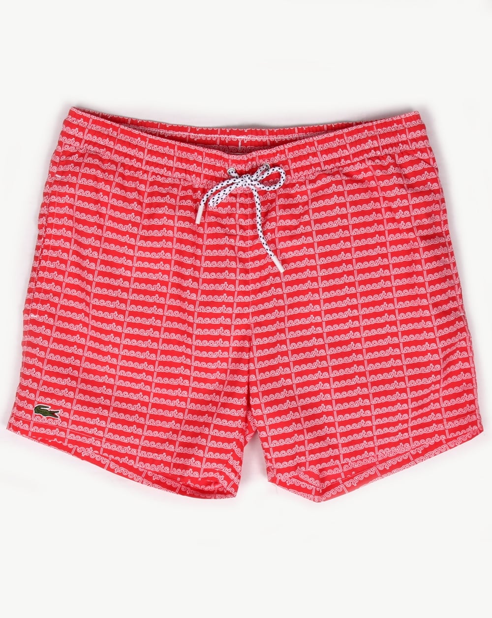Lacoste Linear Logo Swim Shorts Grenadine