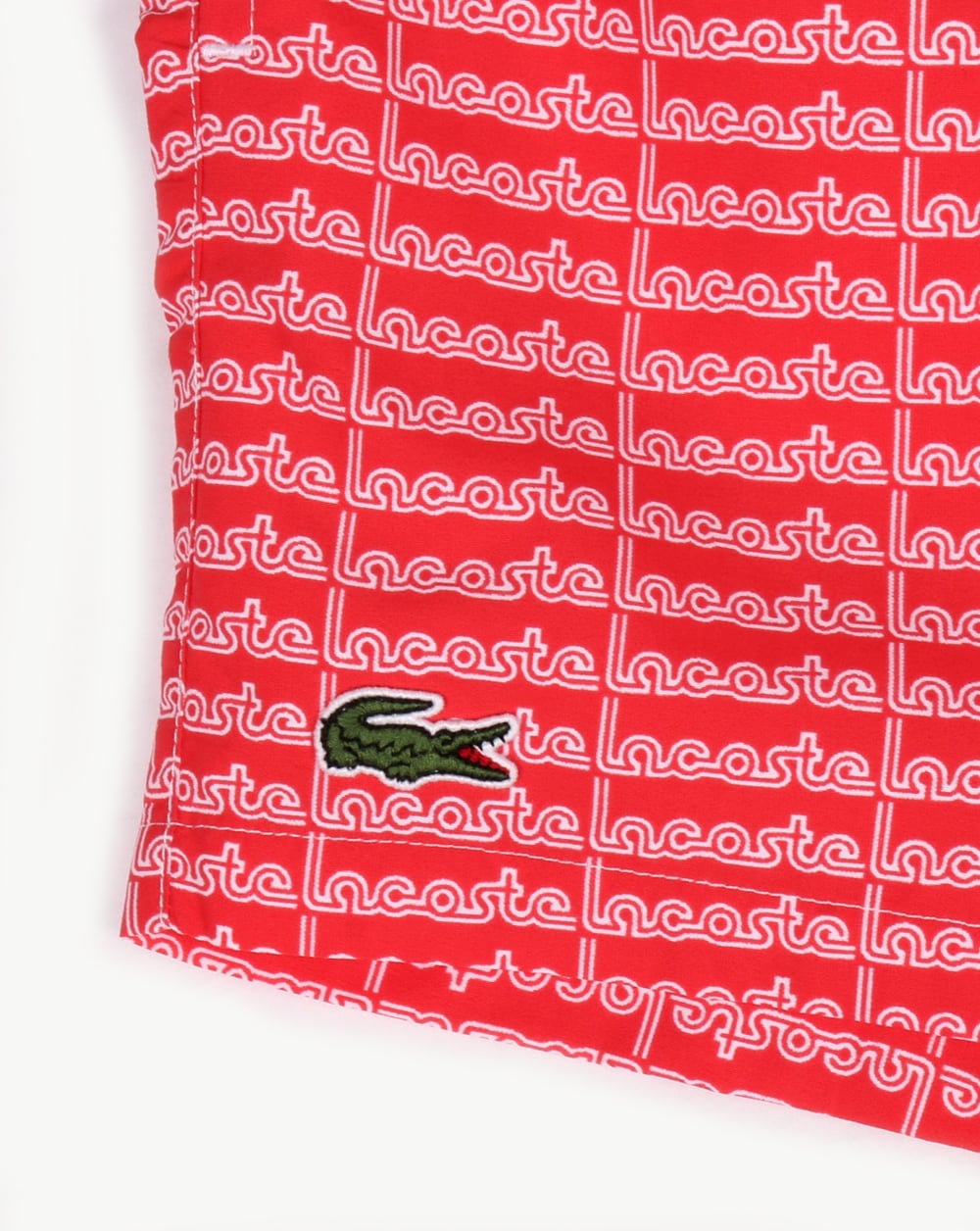 Lacoste Linear Logo Swim Shorts Grenadine