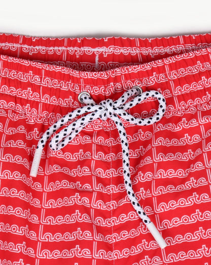 Lacoste Linear Logo Swim Shorts Grenadine