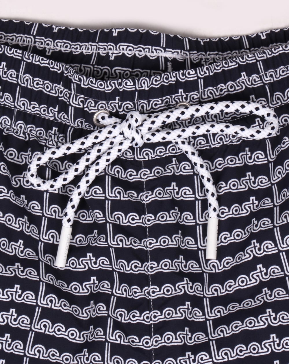 Lacoste Linear Logo Swim Shorts Navy