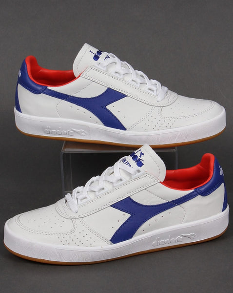 Diadora B. Elite Italia Trainers White/Clematis Blue