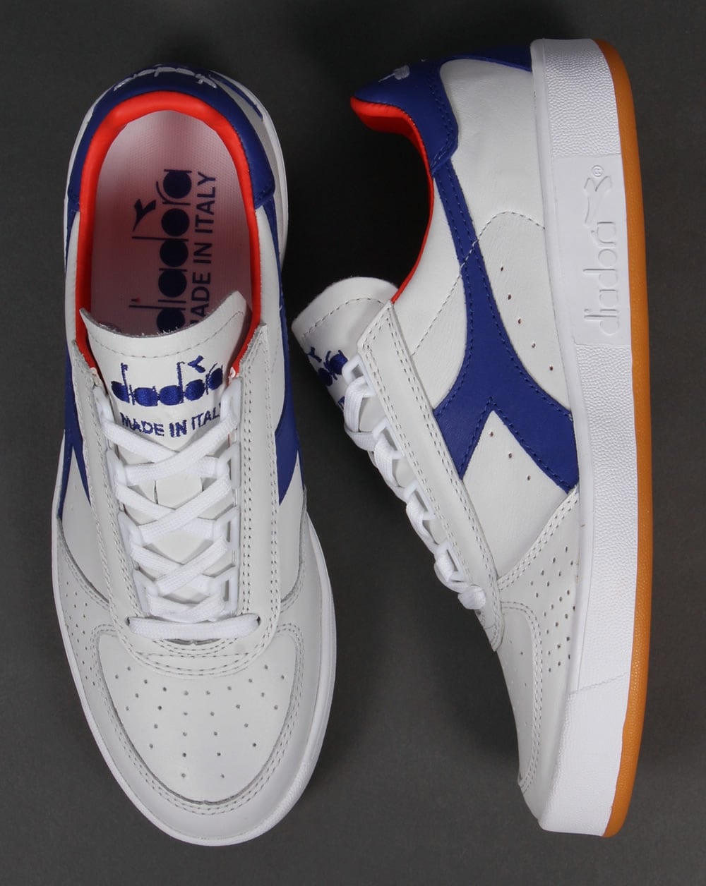 Diadora B. Elite Italia Trainers White/Clematis Blue