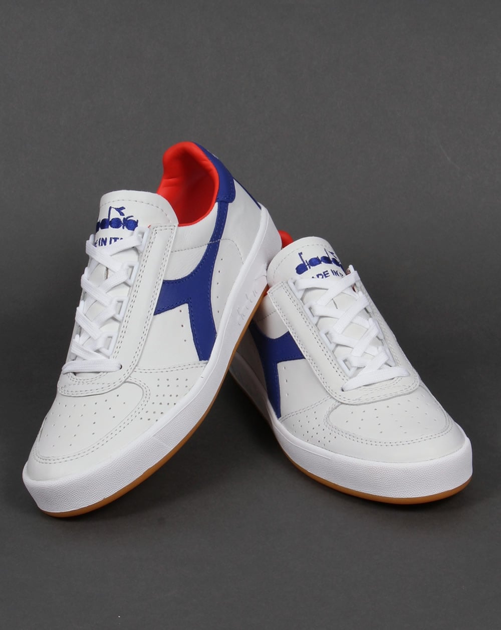 Diadora B. Elite Italia Trainers White/Clematis Blue