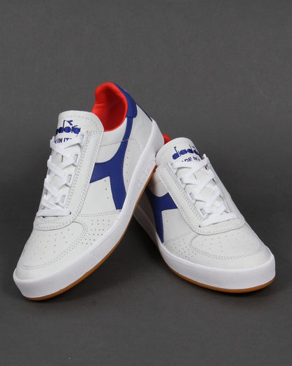 Diadora B. Elite Italia Trainers White/Clematis Blue