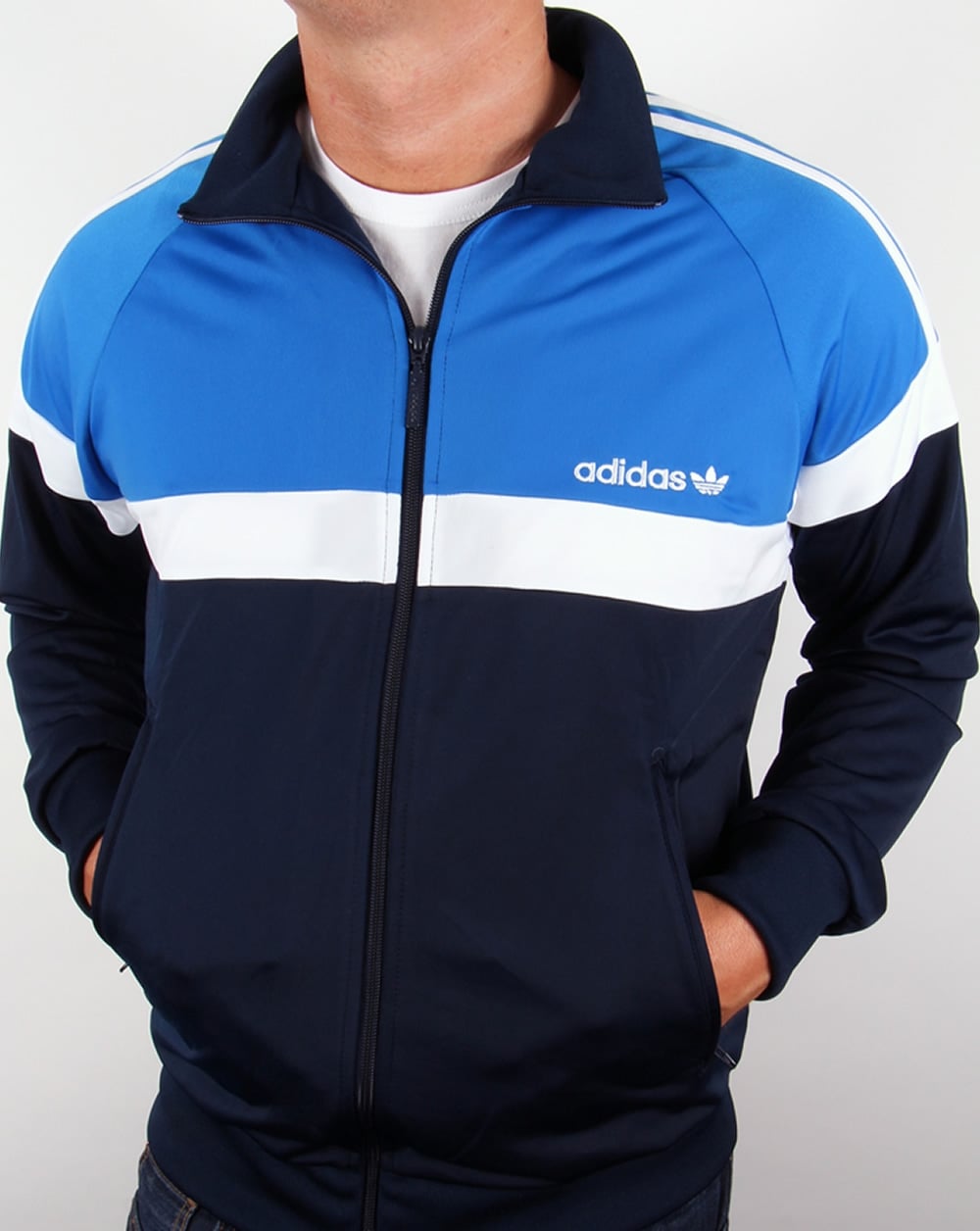 Adidas Originals Itasca Track Top Navy/Royal Blue