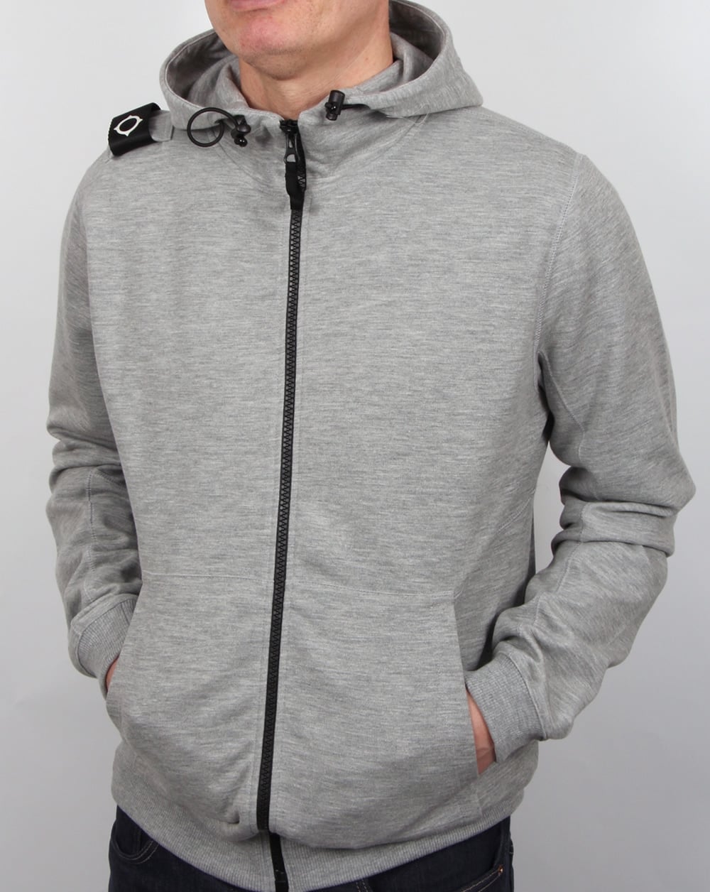 Ma.strum Patton Hoody Grey Marl