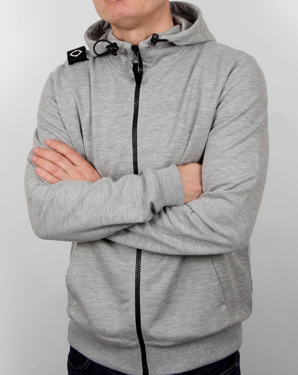Ma.strum Patton Hoody Grey Marl