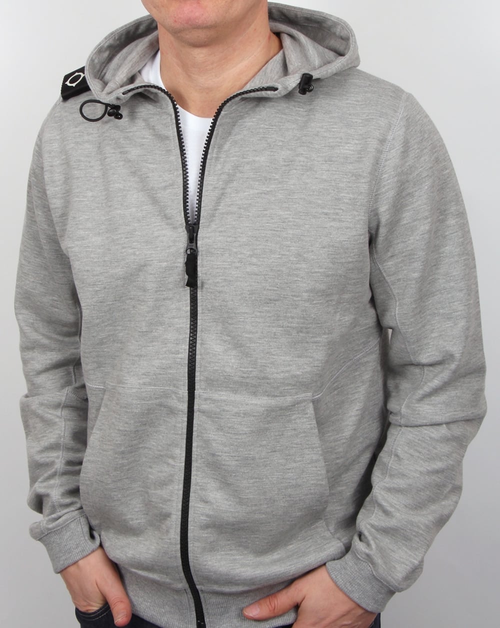 Ma.strum Patton Hoody Grey Marl