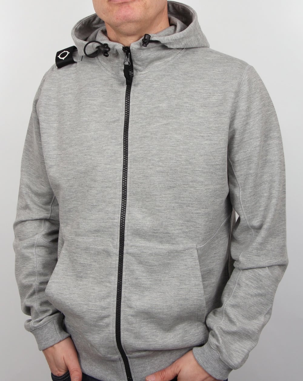 Ma.strum Patton Hoody Grey Marl