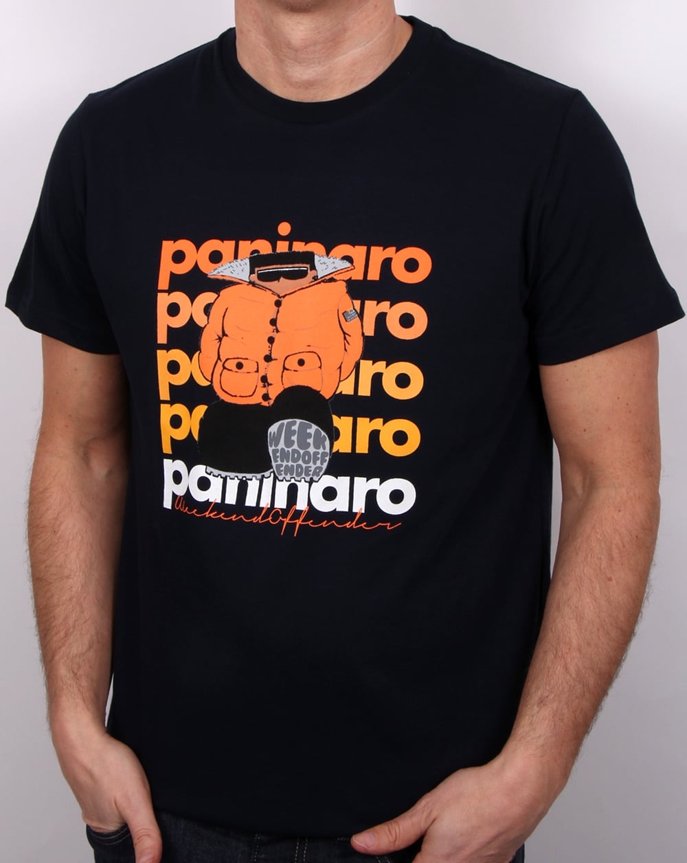 Weekend Offender Paninaro Man T Shirt Navy