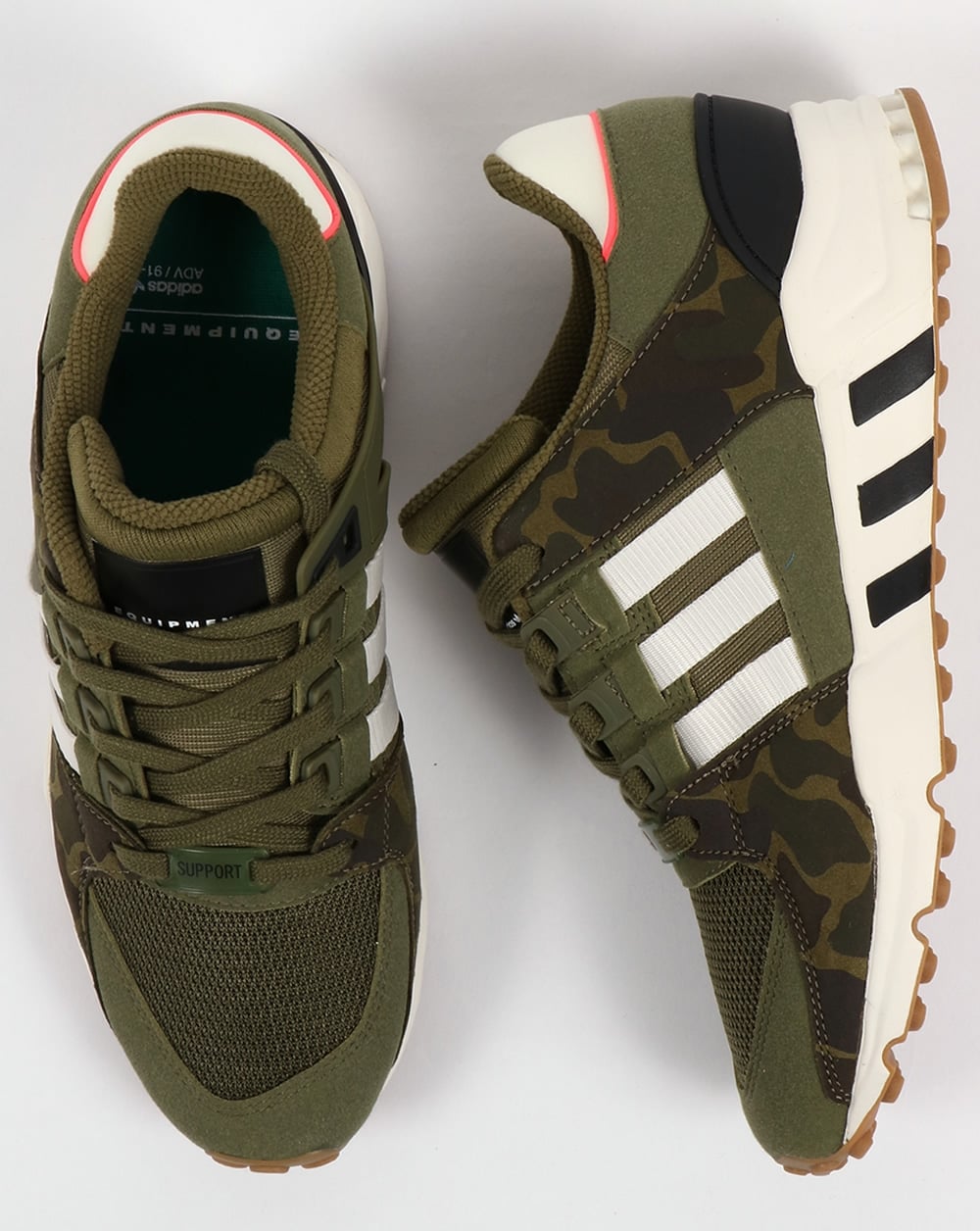 Adidas EQT Support RF Trainers Olive Cargo/White
