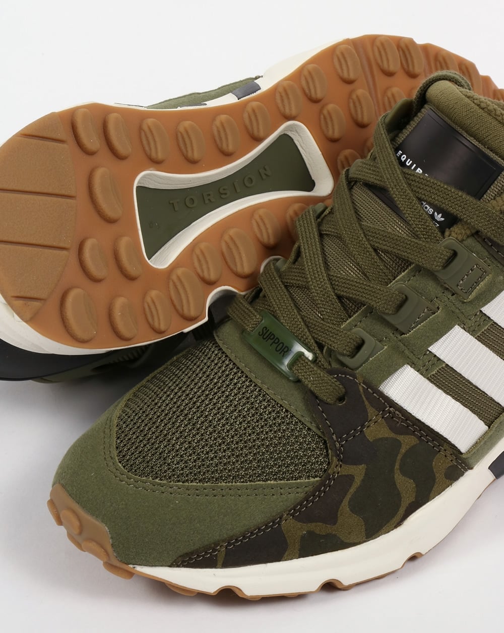 Adidas EQT Support RF Trainers Olive Cargo/White