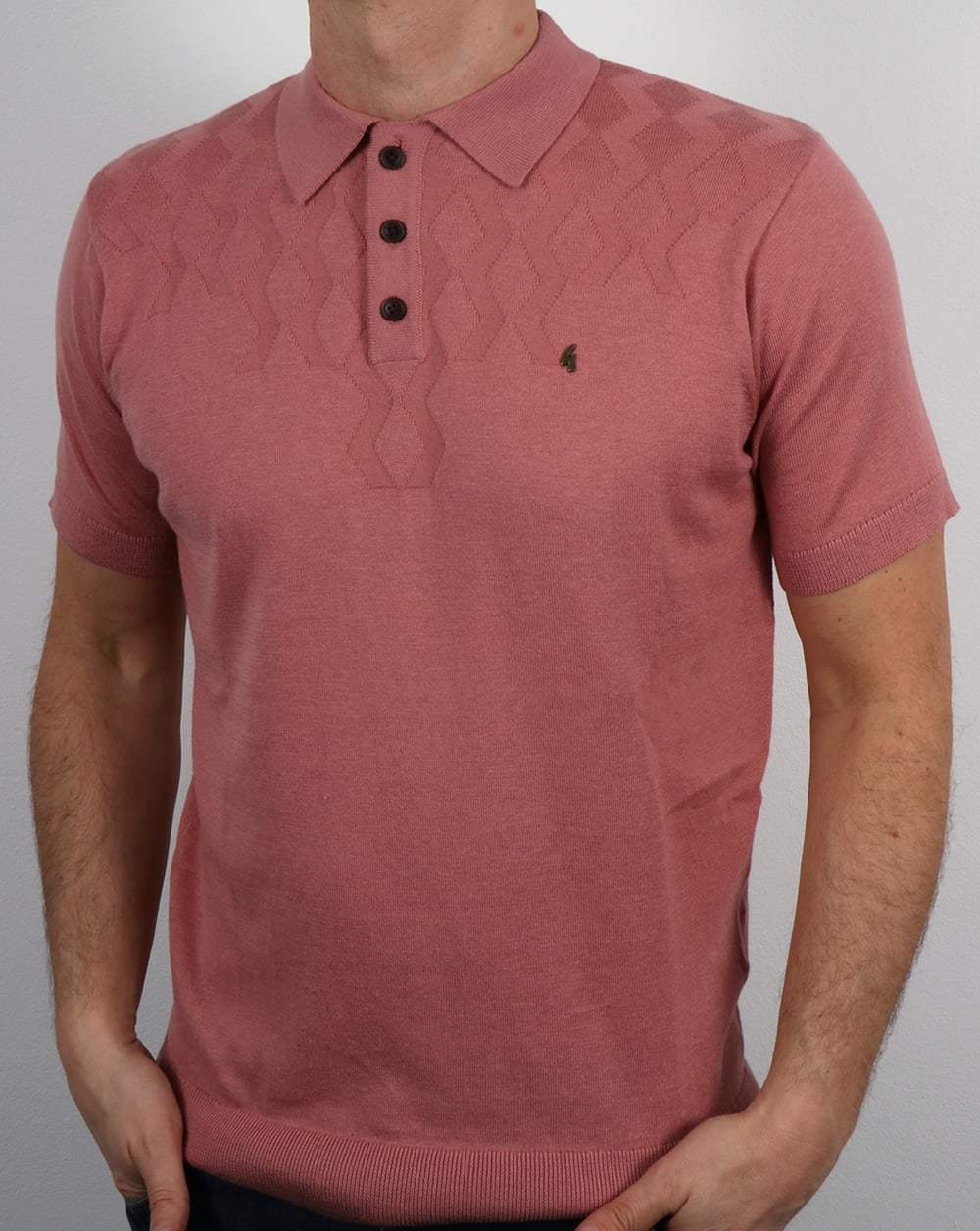 Gabicci Vintage Masso Polo Shirt Candy Pink