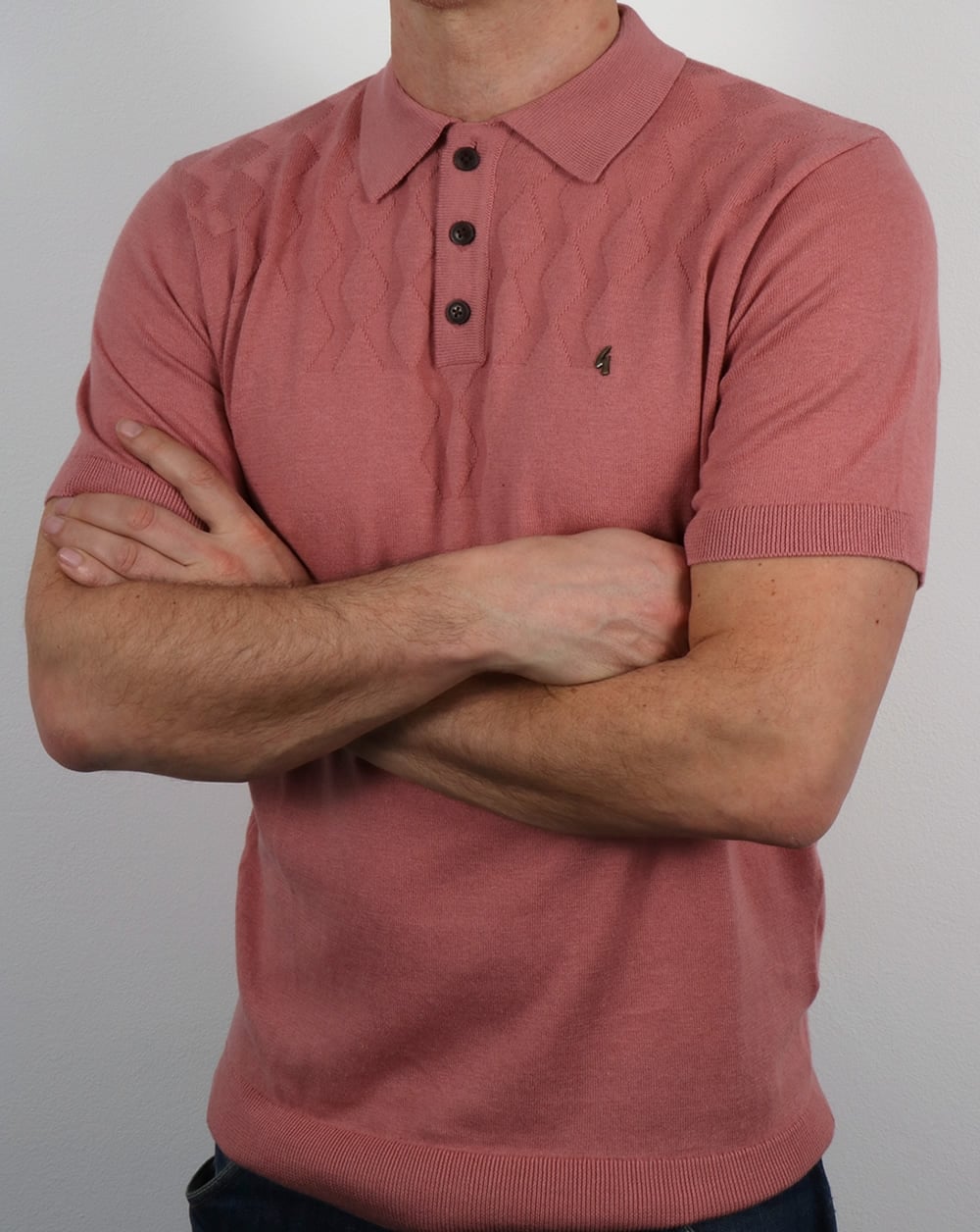Gabicci Vintage Masso Polo Shirt Candy Pink