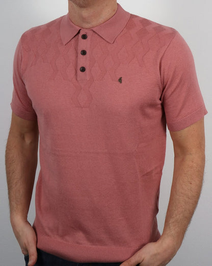 Gabicci Vintage Masso Polo Shirt Candy Pink
