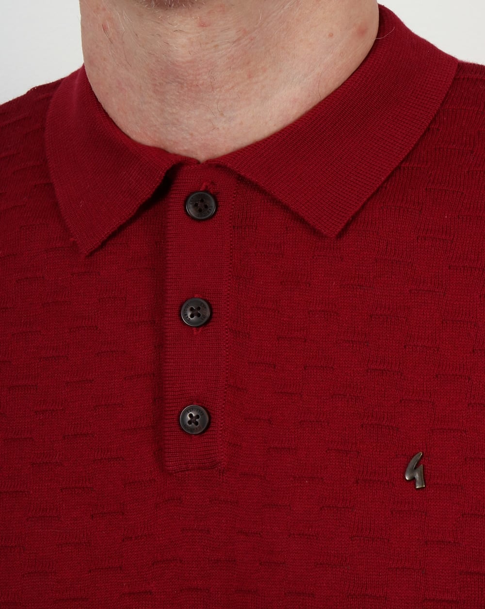 Gabicci Vintage Bennett Polo Shirt Deep Red