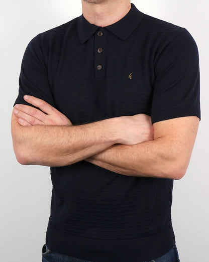 Gabicci Vintage Bennett Polo Shirt Navy