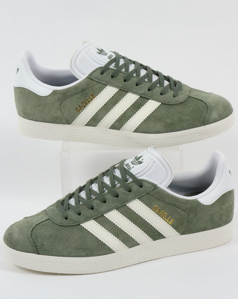 Adidas Gazelle Trainers Trace Green/Off White